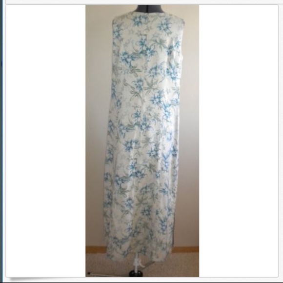 Pendleton 100% Silk Floral Long Maxi Dress size M - Picture 3 of 6